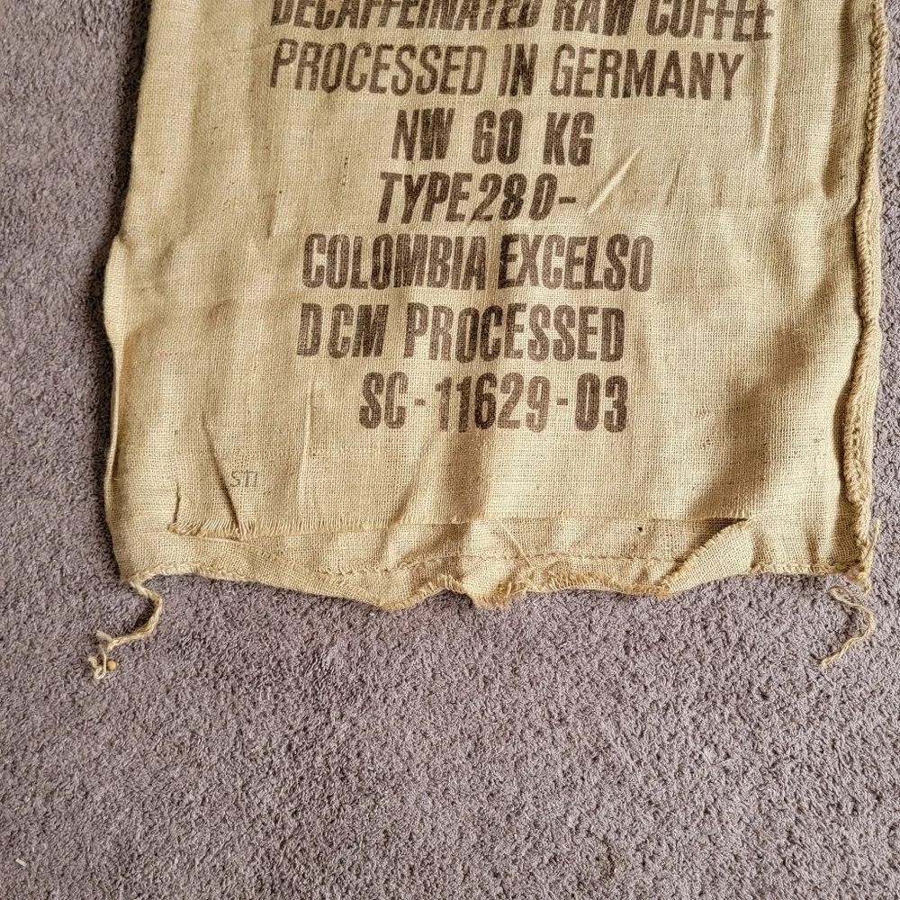Columbia Germany Coffein Compagnie Burlap Coffee Sack 27 X 42